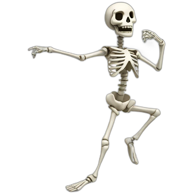 Skelett dancing emoji
