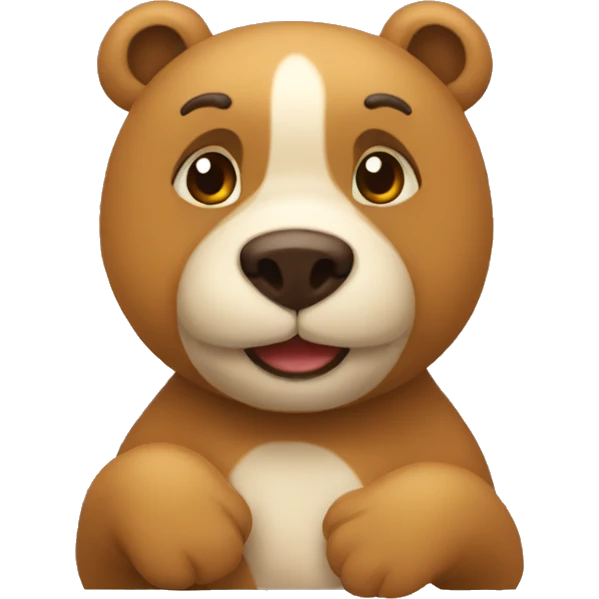 Ursinho dizendo te amo emoji
