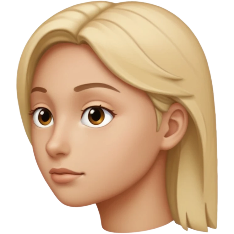 face profile, eyes looking sideway emoji