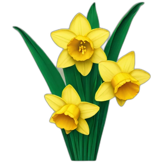daffodil flowers emoji