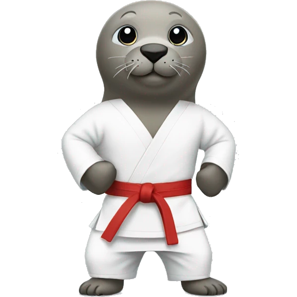 A seal expert in karate emoji