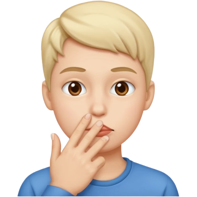 Kissy face with pinched fingers emoji