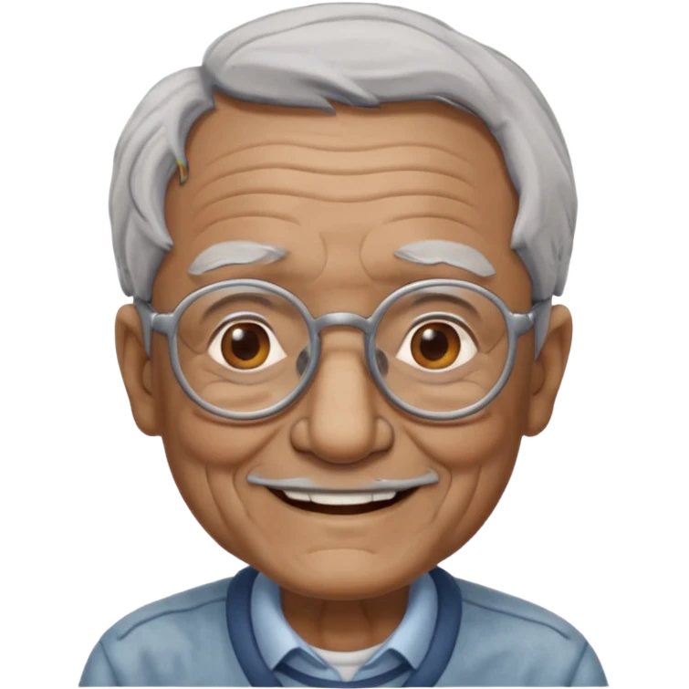 old man with glasses emoji