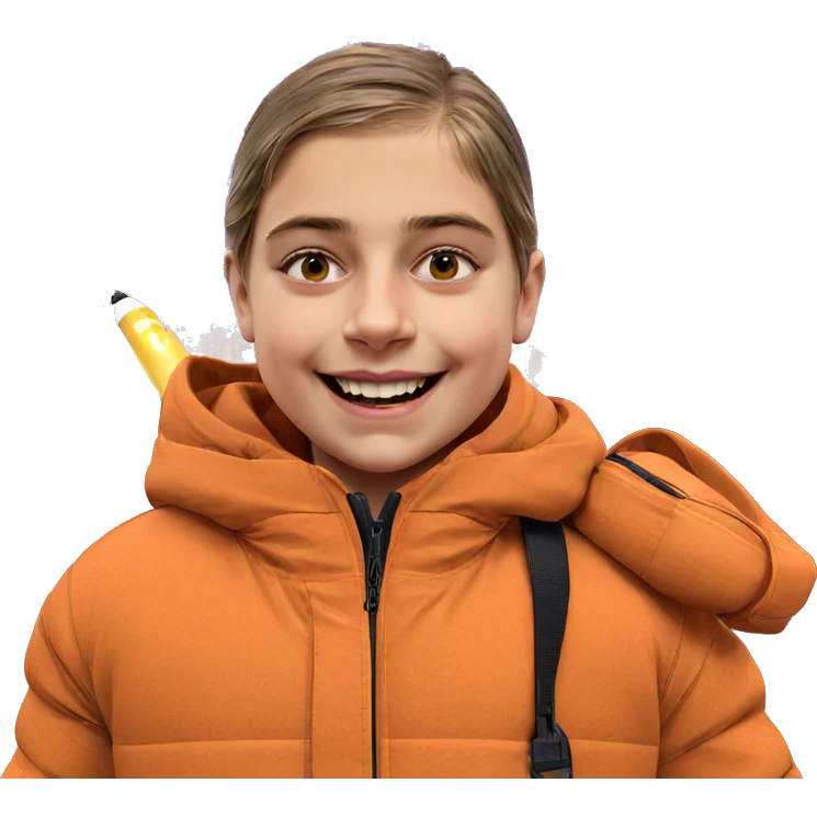 smiling boy in city night emoji