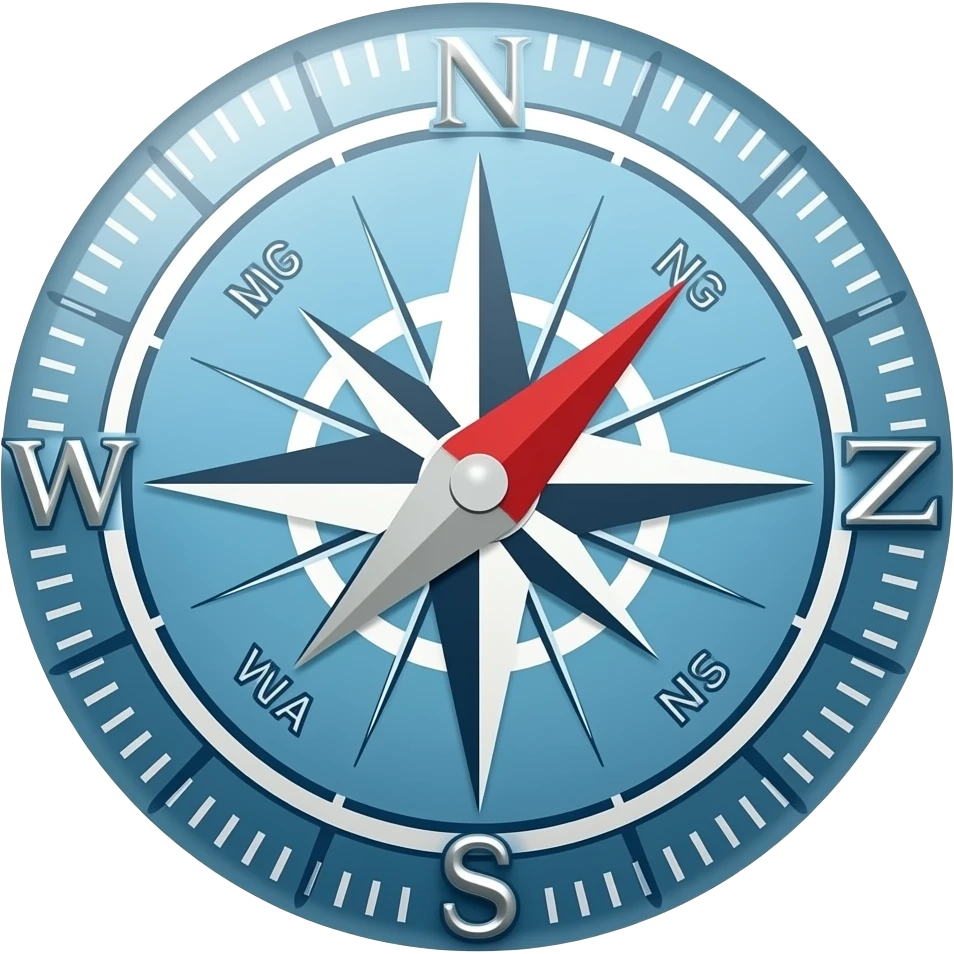 Nautical compass emoji