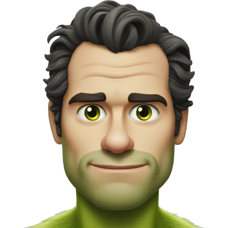 henry cavill as grinch emoji
