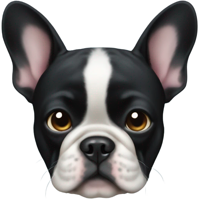 black french bulldog  emoji
