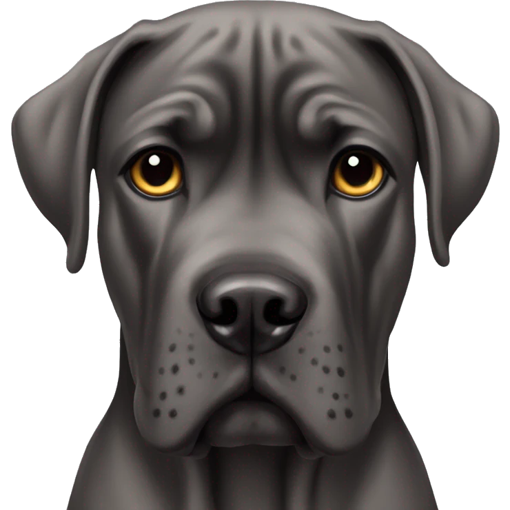 Cane Corso short ears emoji