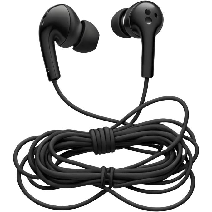 old wired earphones emoji