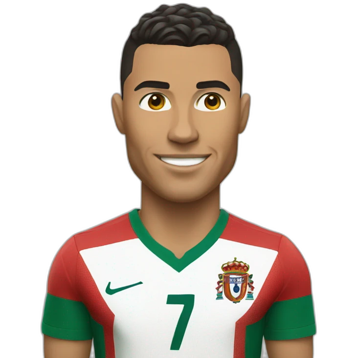 Ronaldo in Portugal jersey emoji