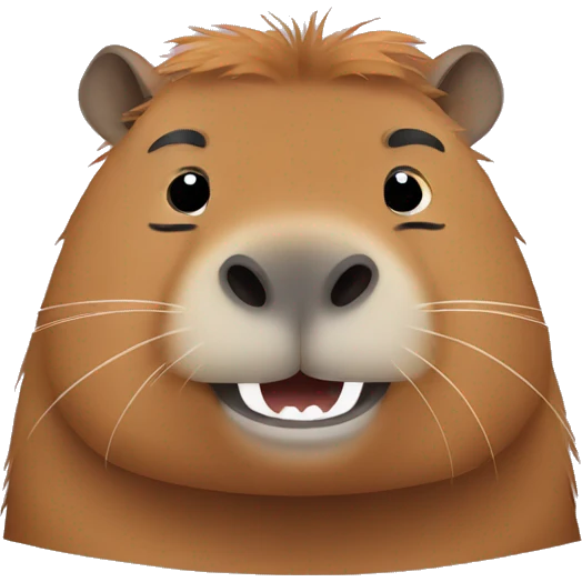 funny capybara emoji