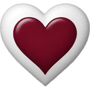 Burgundy heart emoji