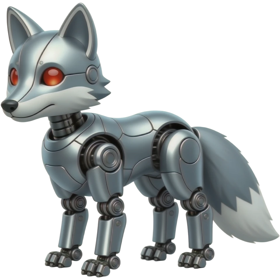 A fox robot emoji
