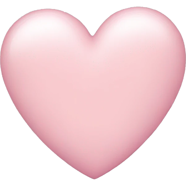 A light pink heart emoji