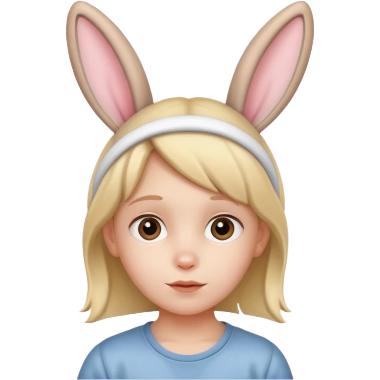 kid with bunny ears emoji