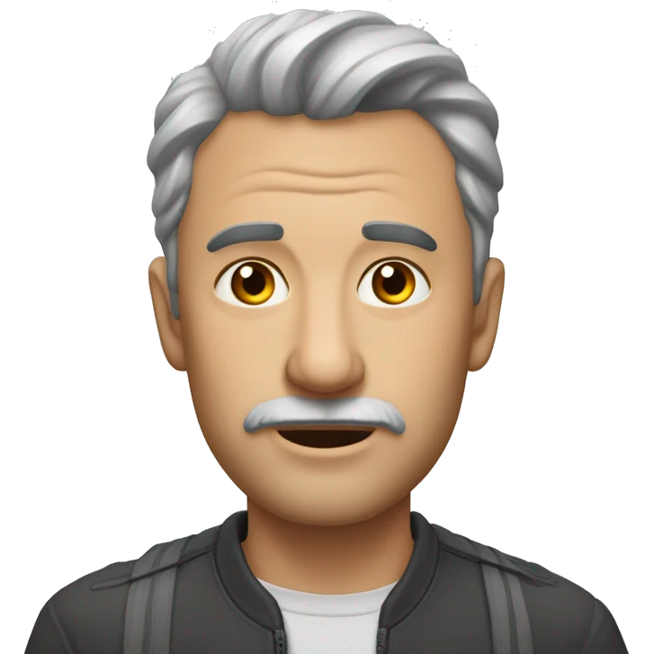Дед мороз в виде снеговика emoji