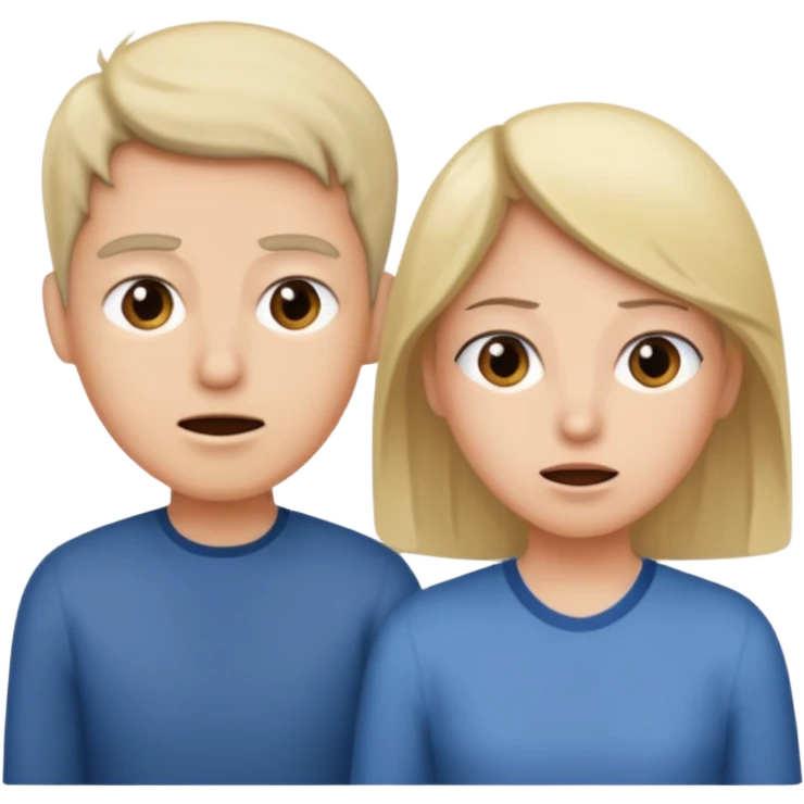 one person interrupting when the other person is speaking emoji