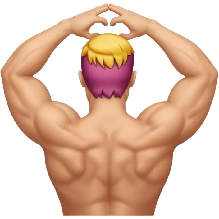 Man with back arched emoji