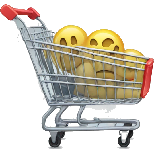 shopping cart emoji