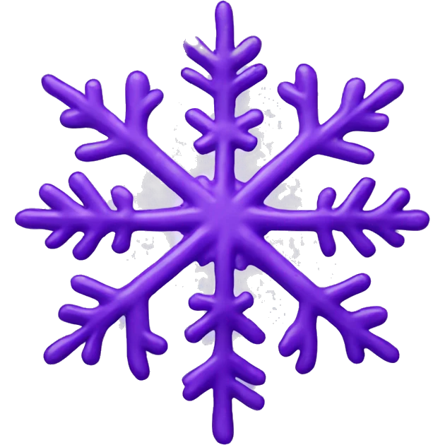 Purple snowflake emoji