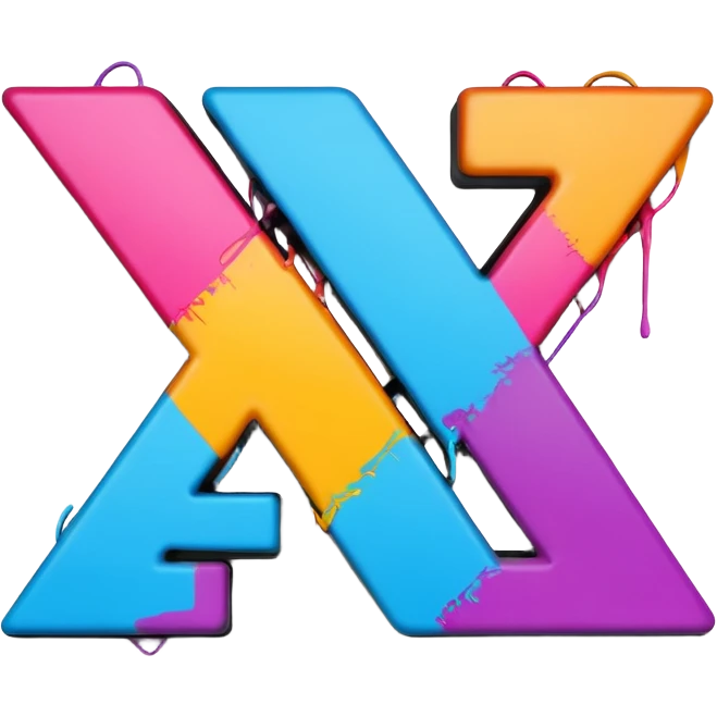 Сделай граффити, надпись "CNS" emoji