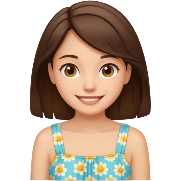 summer vibes girl brun hair emoji