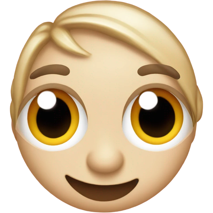 A peice of candy with a face emoji