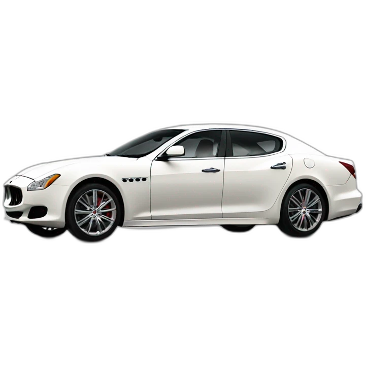 Maserati Quattroporte white emoji