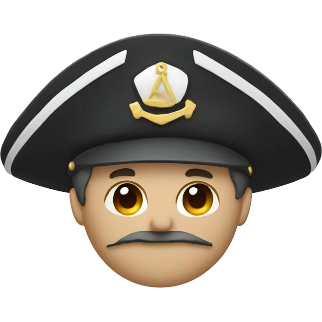 captain hat closeup alone minimal emoji