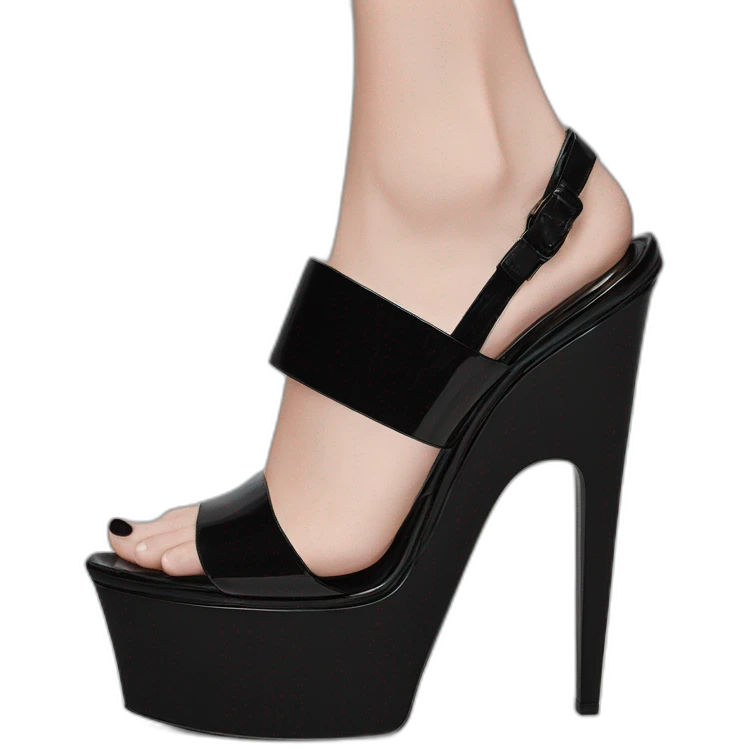 ysl black patent TRIBUTE PLATFORM SANDALS IN PATENT LEATHER emoji