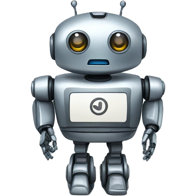 a robot greeting the viewer emoji