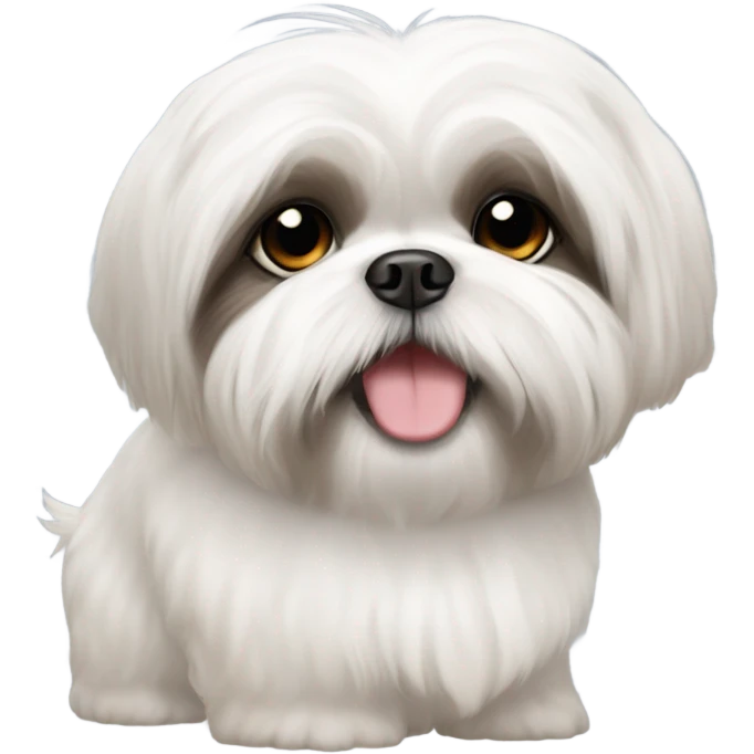 White Shih Tzu emoji
