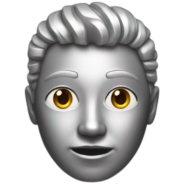 metallic person emoji