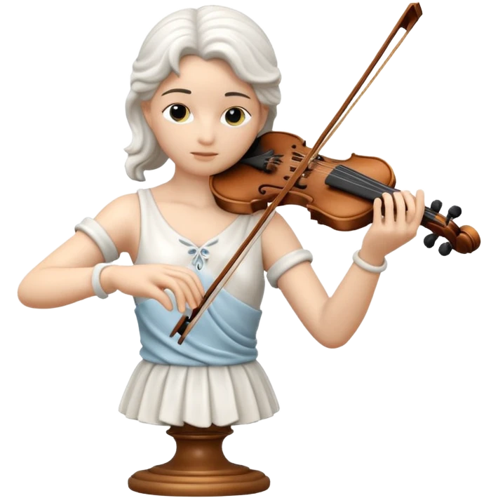 statue playing violin emoji