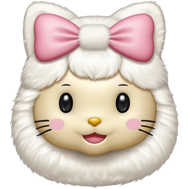 Hello kitty Beige bow emoji