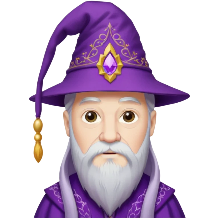 dumbledore wear purple magic hat emoji