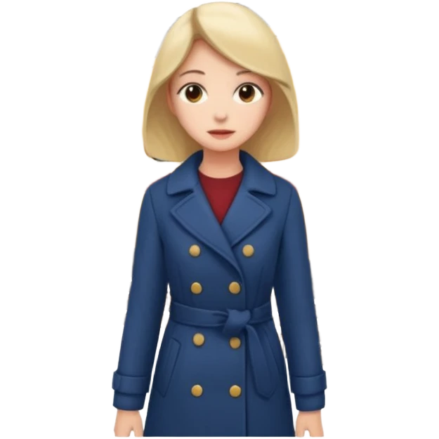 woman standing infront of train emoji