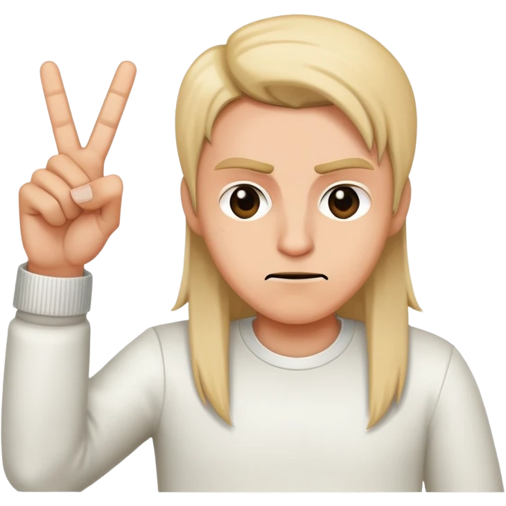 middle finger rockstar emoji