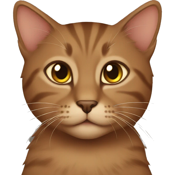 Brown kitty emoji