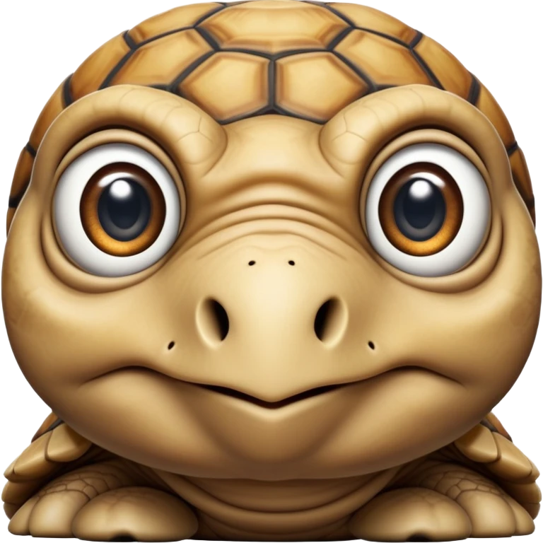 cinematic-tortoise-realistic--emoji,,-wrinkled-wise-face-peering-ahead-with-calm-determination,-cute large-eyes-reflecting-centuries of wisdom, emoji