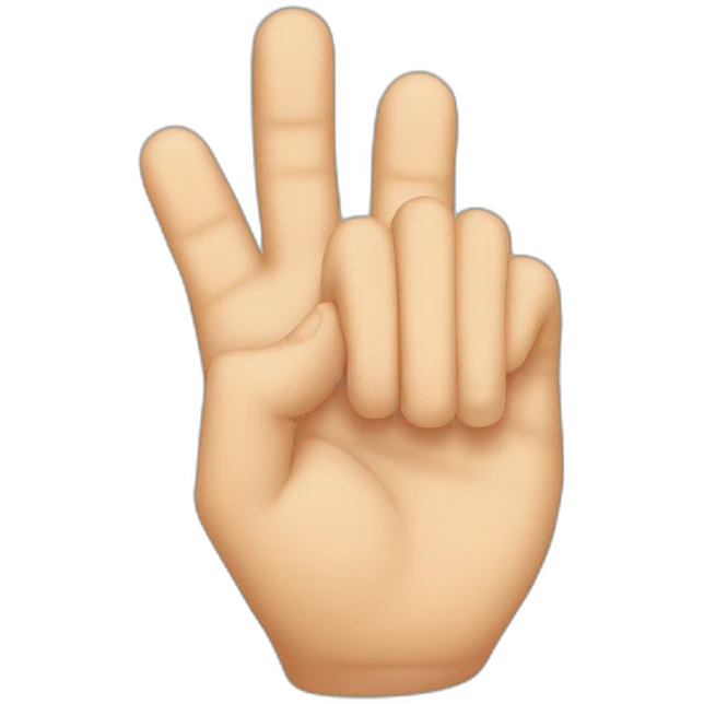 Index finger and thumb emoji