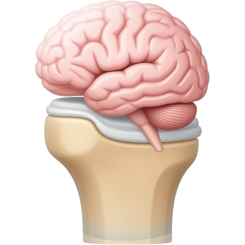 Brain in knee emoji