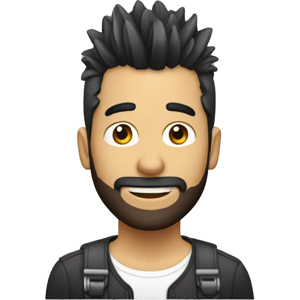 Chico blanco y con flequillo emoji