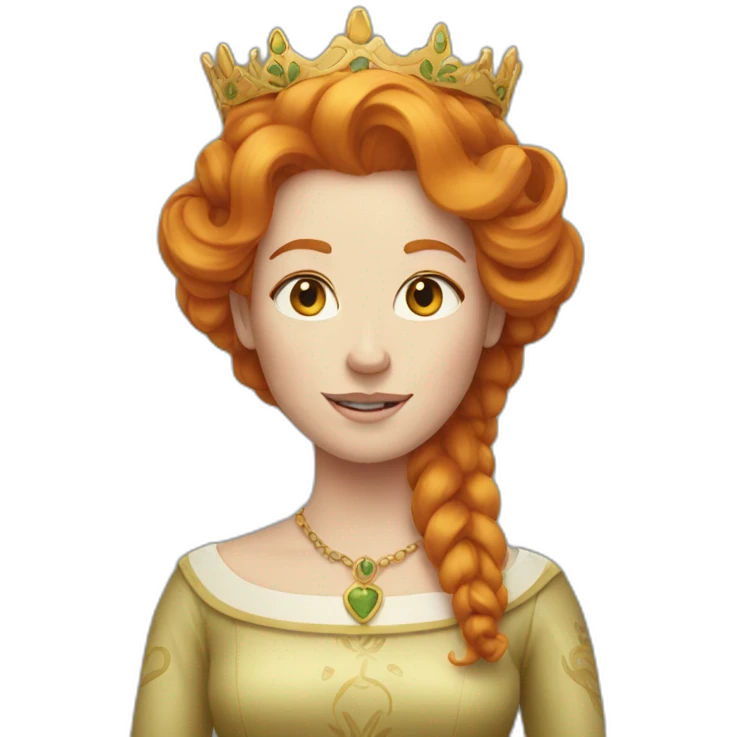 Ginger queen emoji