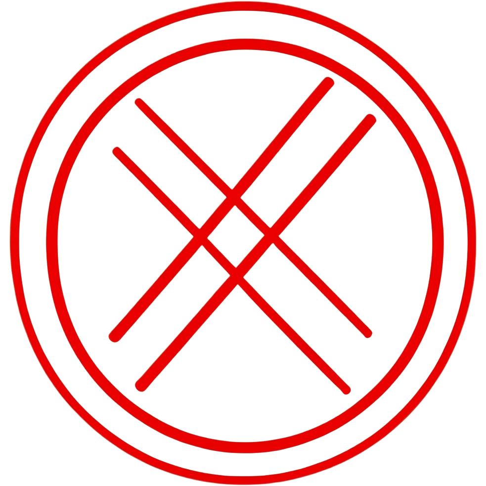 No one under 12 symbol, red circle with 12 inside with a diagonal line across it, prohibition sign emoji