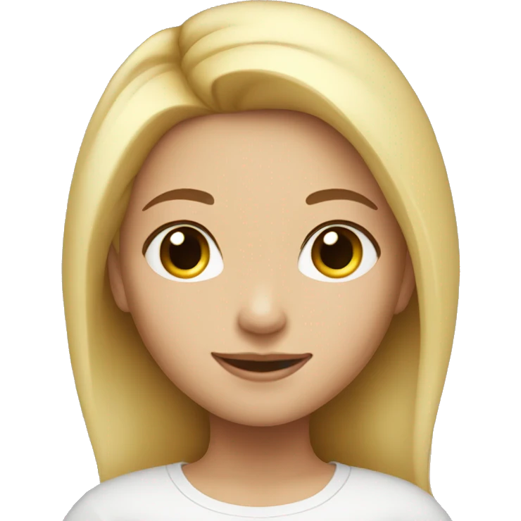 Cute girls blonde  emoji