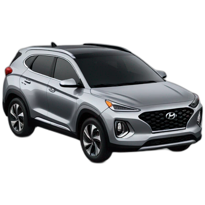 Silver Hyundai Ionic 5 emoji