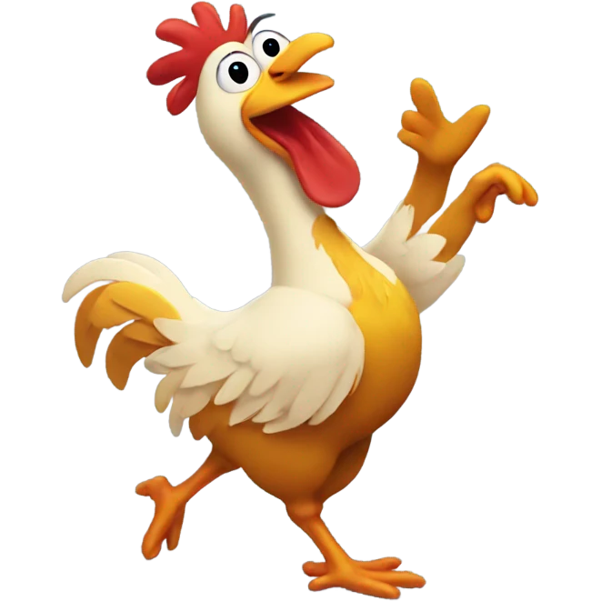 Dancing chicken  emoji