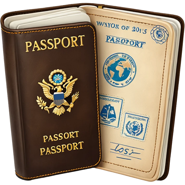 Travelling passport emoji