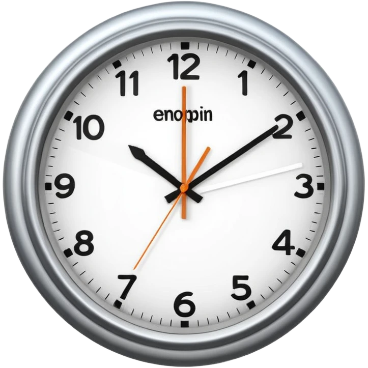 wall clock showing 8 am emoji